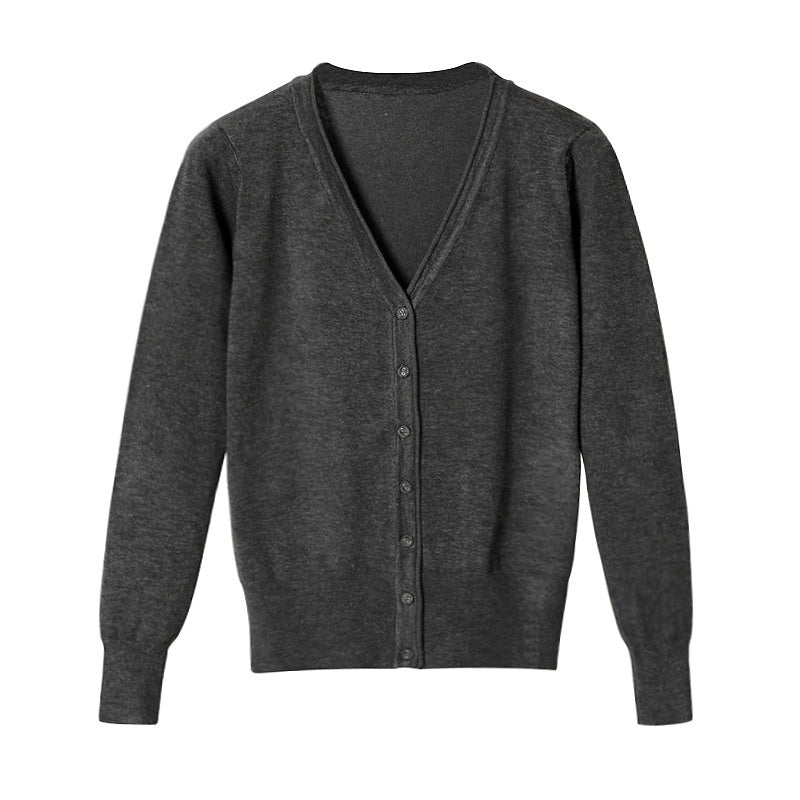 Women's Cloth Buckle Mercerized Cotton Coat Oversized Loose Sweater Outside