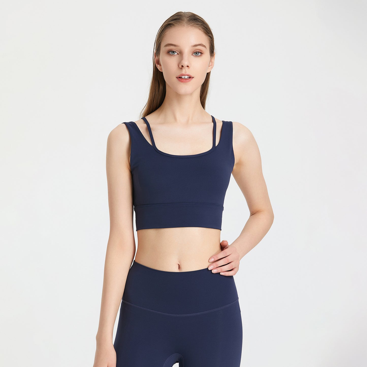 Sports Underwear Shockproof Bra Running Fitness Clothes Women's Yoga Vest With Chest Pad