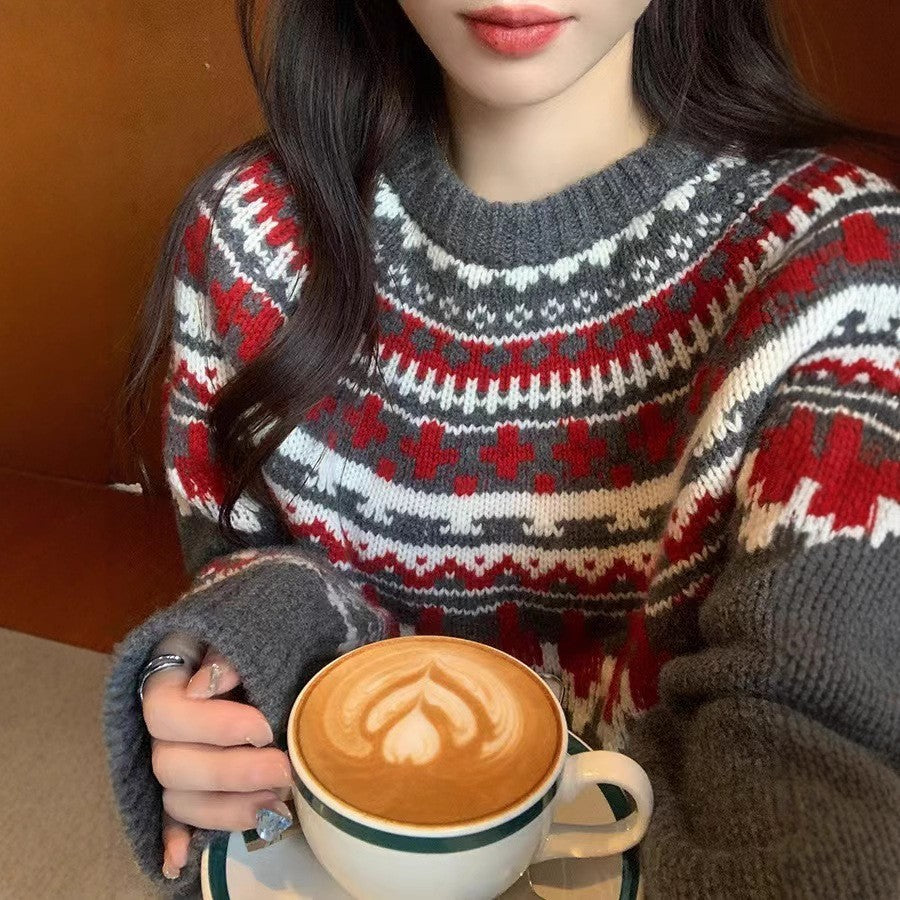 Women's Korean Fairland Warm And Loose Lazy Sweater