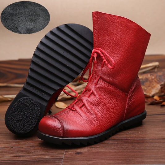 Women's Boots With Thick Heels And Soft Soles