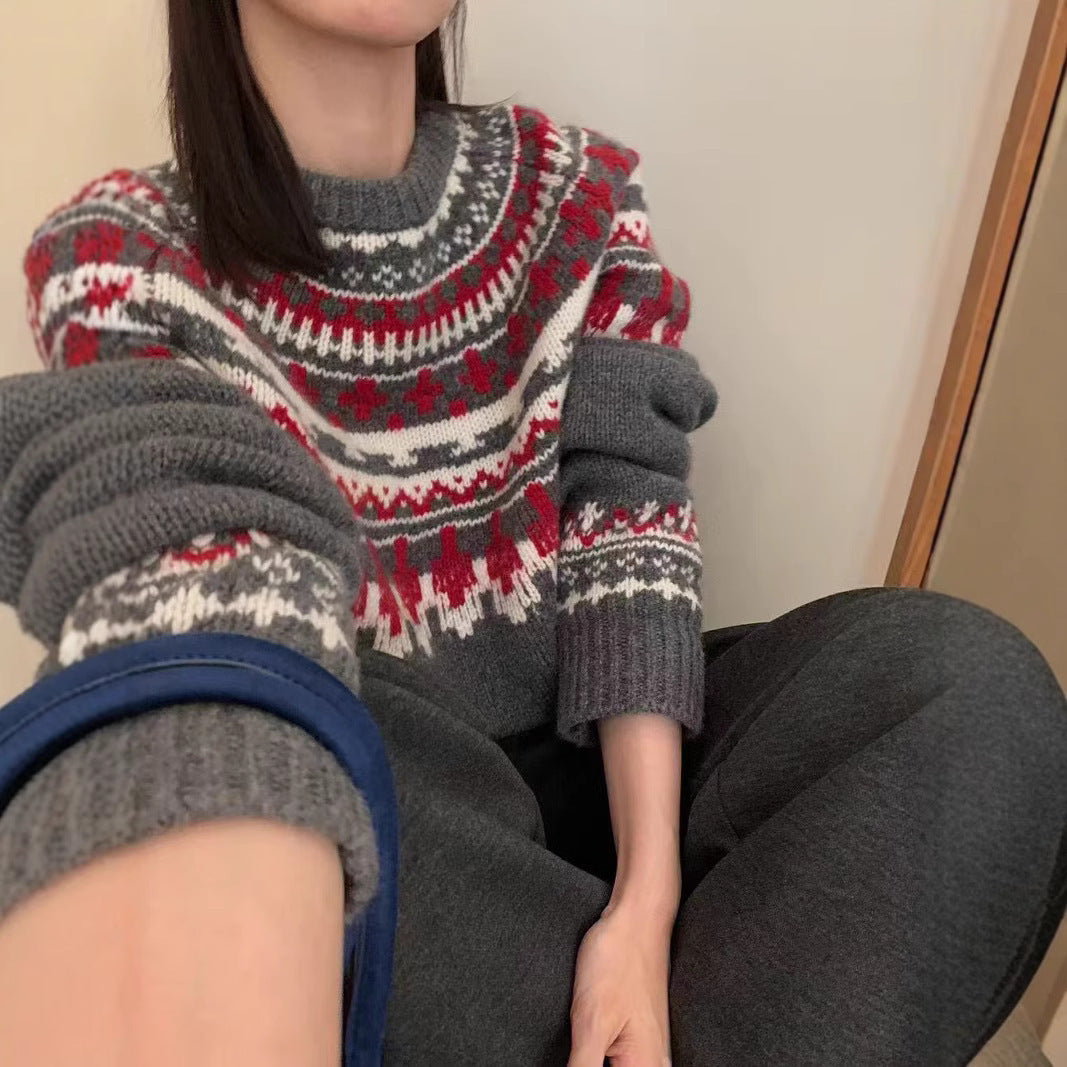 Women's Korean Fairland Warm And Loose Lazy Sweater