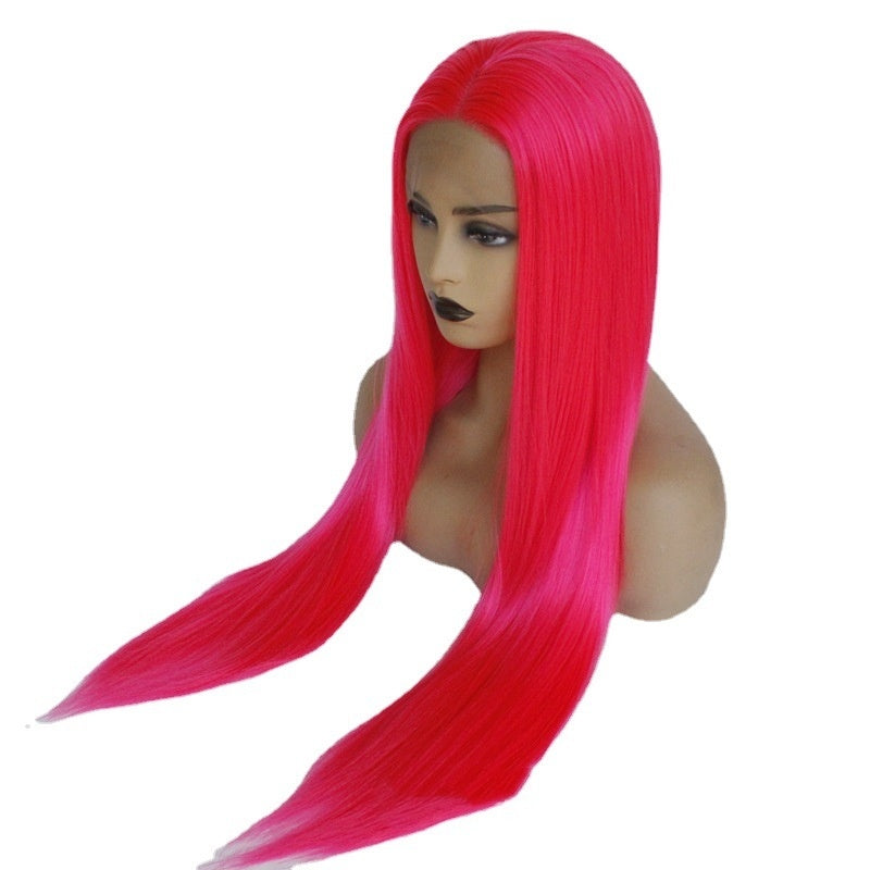 European And American Fashion Fluorescent Medium Long Straight Hair