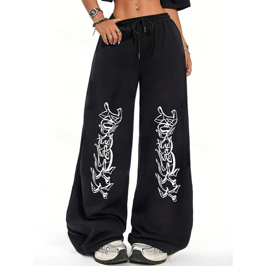 High Street Hip-hop Trendy Casual Pants Summer Loose Niche Straight Versatile Long Pants