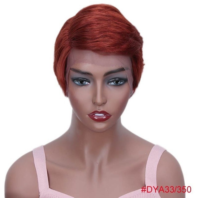European And American Short Real Hair Headgear