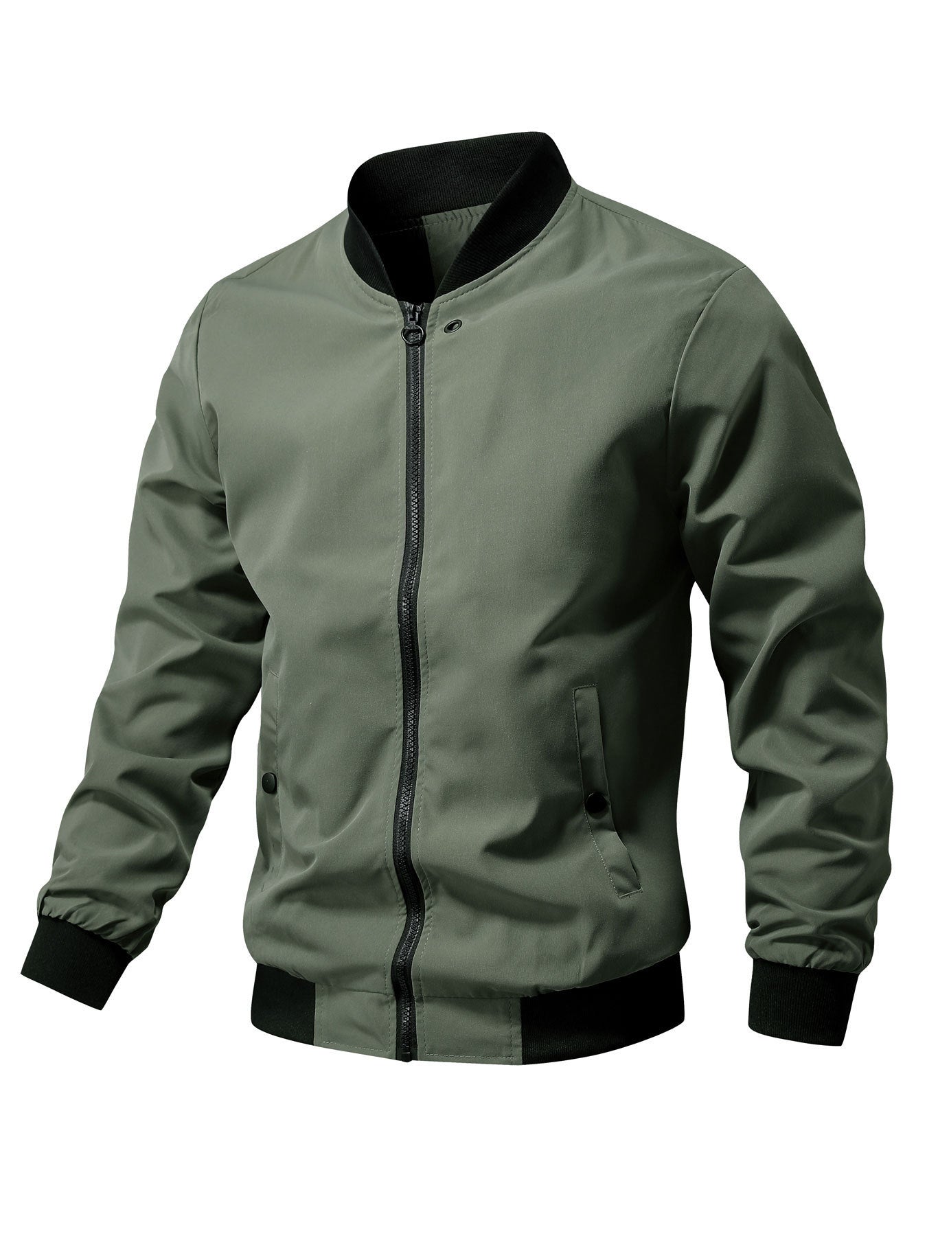 Casual Men's Baseball Coat Top Loose Flight Jacket