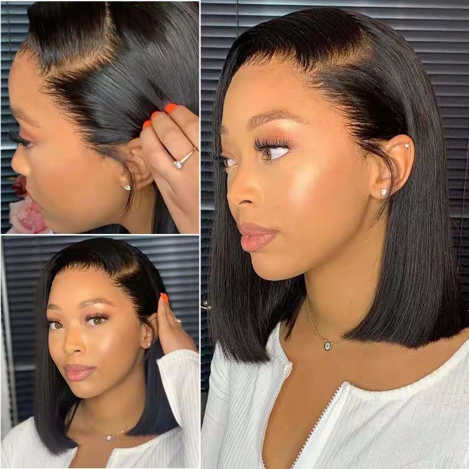 Women's Fashion Medium Parting Short Hair Chemical Fiber Hair Cover