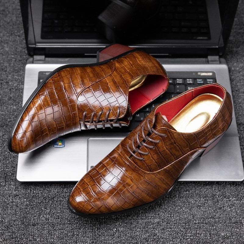 Men's breathable low top shoes wedding shoes