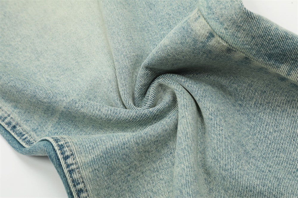 Fashion American Retro Washed Jeans Men