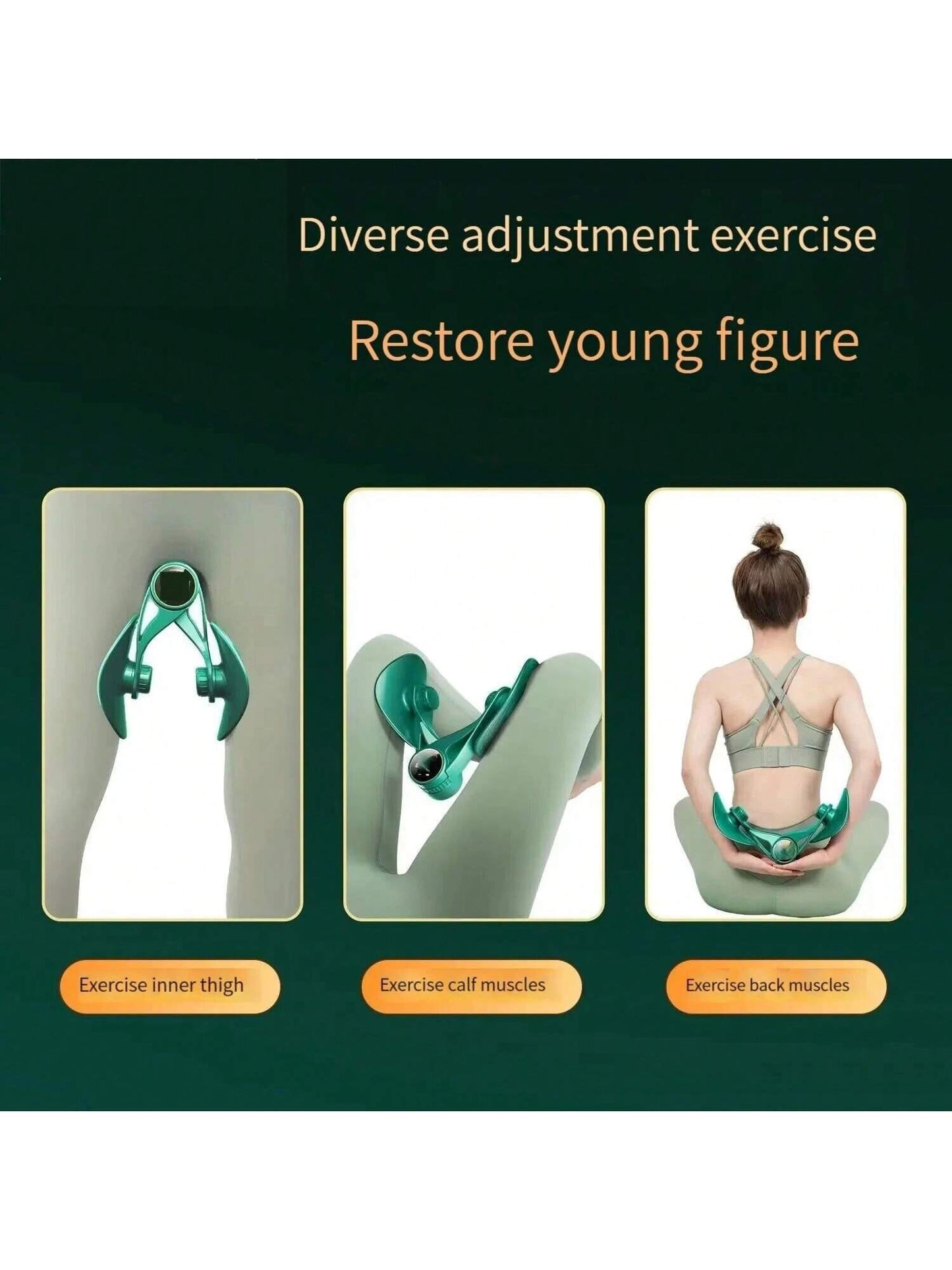 Women's Three-level Strength Band Counting Display Resistance Band Thigh Trainer Inner Thigh Trainer Pelvic Floor Exercise Equipment Kegel Exerciser
