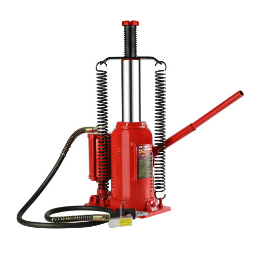 20 Ton Pneumatic Hydraulic Bottle Jack With Hand Pump For Maintenance Of Automobiles, Farm Vehicles, Heavy Trucks, Mobile Machinery And Heavy Equipment Unavailable Platforms- Welfel , Temu
