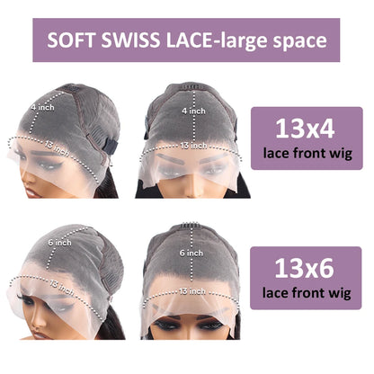 13X4 13X6 Water Wave Hd Transparent Lace Front Wigs Deep Wave Lace Frontal  Pre Plucked Curly 100% Human Hair Wigs 250 Density