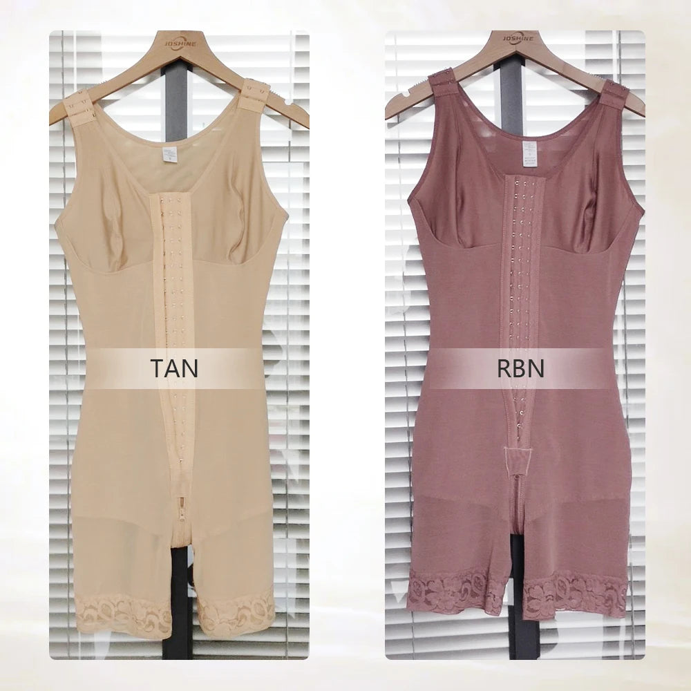 Full Body Shaper High Compression Shapewear Girdle With Brooches Bust For Postpartum Slimming Sheath Belly Fajas Colombianas