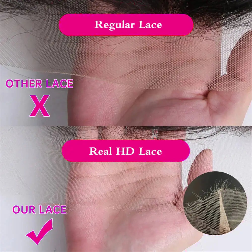 13x4 Lace Frontal Wig Human Hair Short Bob Wig Body Wave 4x4 HD Lace Front Closure Wig Brazilian Virgin Hair Natural Black Color