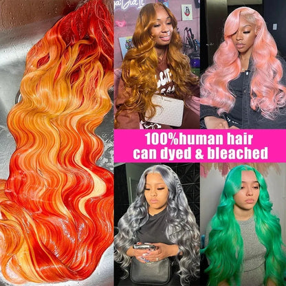 30 Inch 613 HD Lace Frontal Wig 13x6 Body Wave Human Hair Wigs 13x4 Lace Front Honey Blonde Colored Brazilian For Black Women