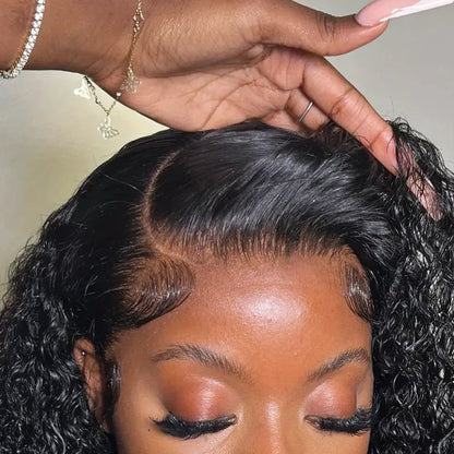 250% Density Glueless Deep Curly Wave Wig for Women Ready To Wear 5x5 HD Lace Closure Wig Pre Cut No Glue Human Hair Wigs