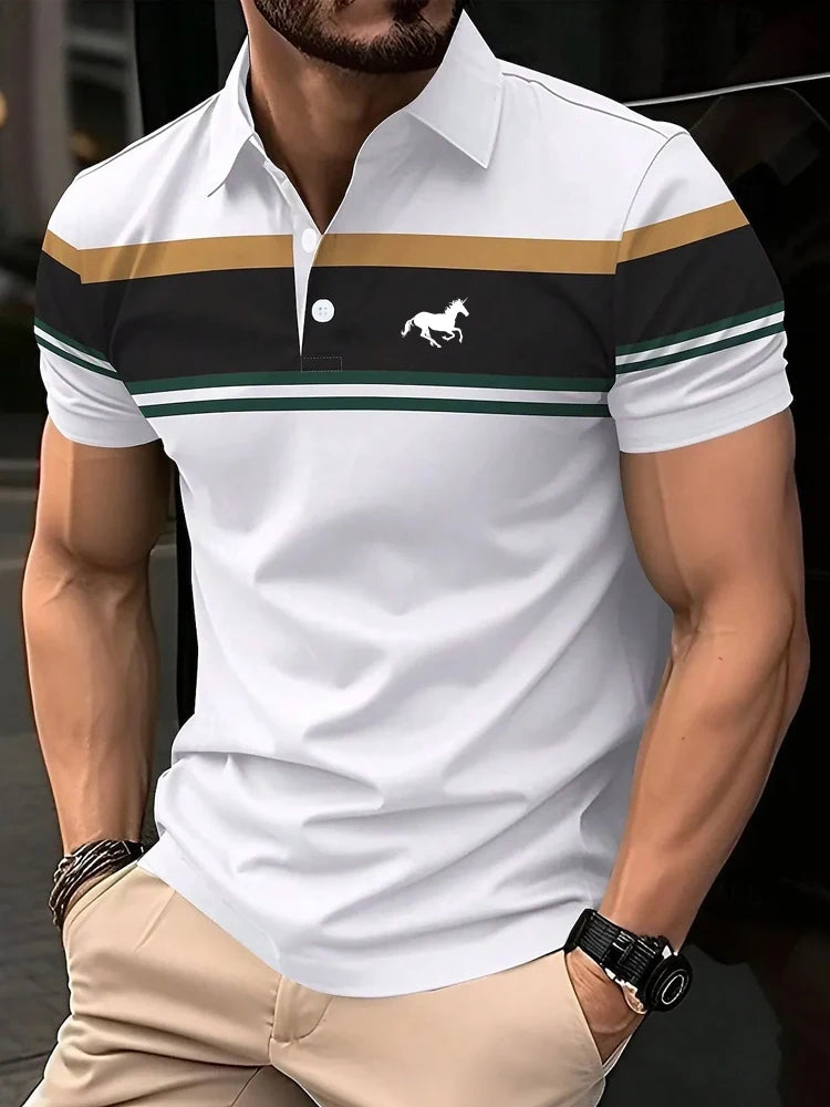 Men's Summer Spring Fall Polo Short Sleeve Polo Shirts Collared Shirts Business Casual School Outdoor Daily Wear Home Wear