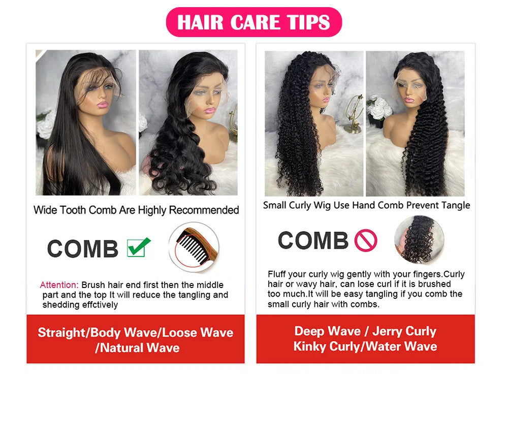 30 40 Inch 13x6 Hd Curly Lace Front Human Hair Wigs Brazilian For Black Women Preplucked 13x4 Deep Wave Frontal Wig Wet And Wavy