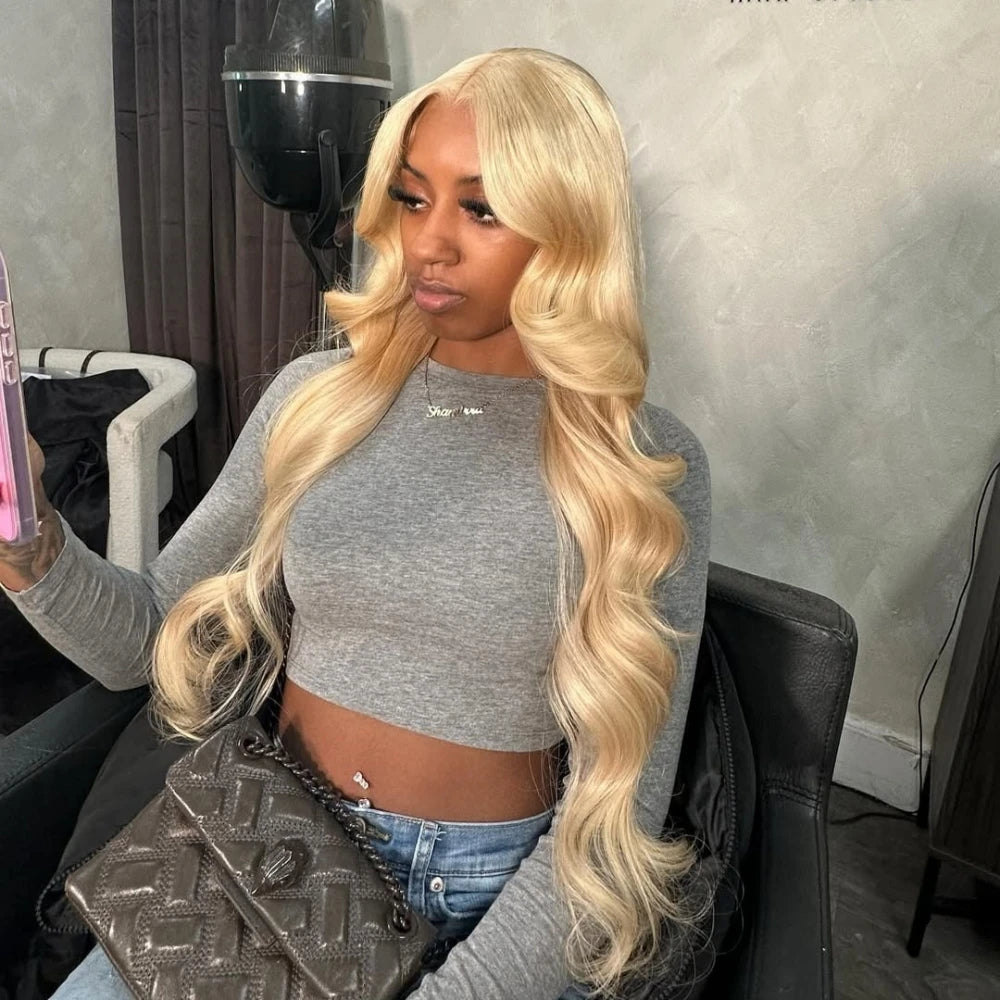 30 Inch 613 HD Lace Frontal Wig 13x6 Body Wave Human Hair Wigs 13x4 Lace Front Honey Blonde Colored Brazilian For Black Women
