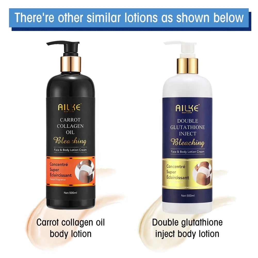 Ailke Natural Dark Spots Moisturizing Niacinamide Skin Whitening Body Lotion for Black Women