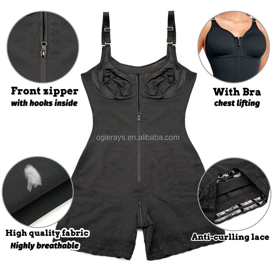 Wholesale Tummy Control Fajas Colombian Shapers Para Mujer Postpartum Post Surgery Slimming Body Garments Girdle Shapewear