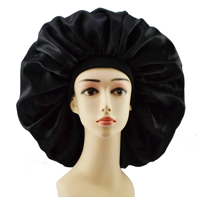 New Silk Sleeping Cap Night Hat Head Cover Bonnet Satin Cheveux Nuit For Curly Hair Care Women Beauty Maintenance Designer