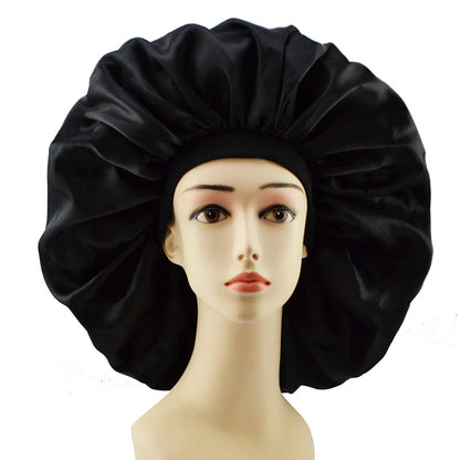 New Silk Sleeping Cap Night Hat Head Cover Bonnet Satin Cheveux Nuit For Curly Hair Care Women Beauty Maintenance Designer