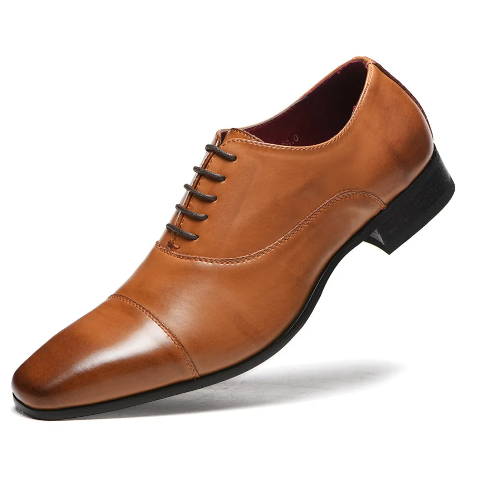 Men Shoes 2026 New Arrival Dress Shoes High Quality Business Leather Lace-up Footwear Formal Shoes for Wedding Party erf4