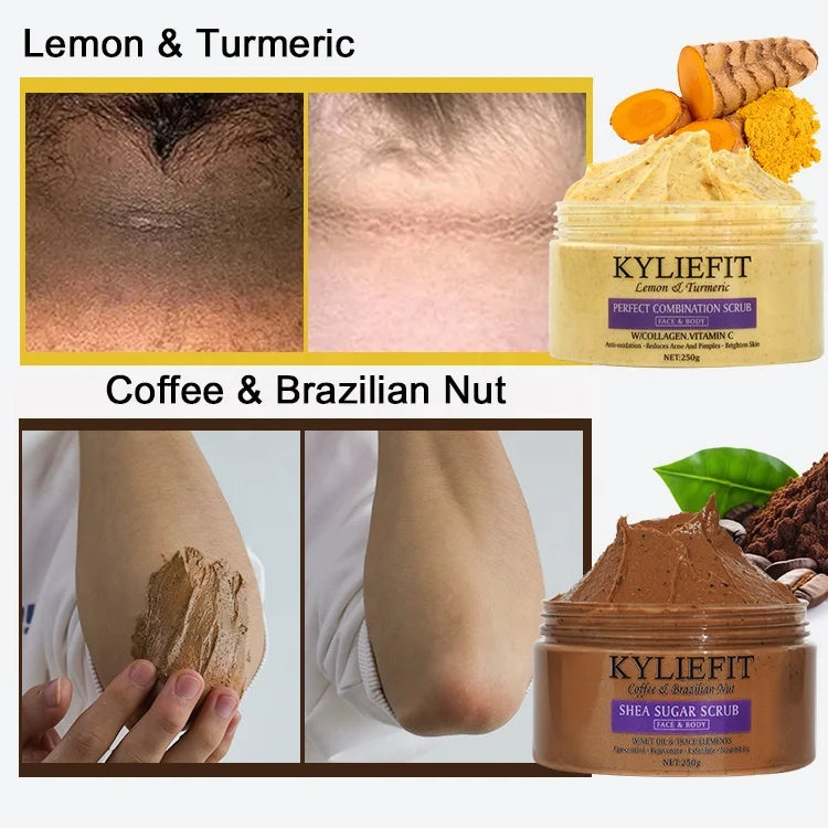 Kyliefit Natural Organic Ingredients Skin Care Tomato Whitening Glowing Face Shower Exfoliating Scrub Body Scrub