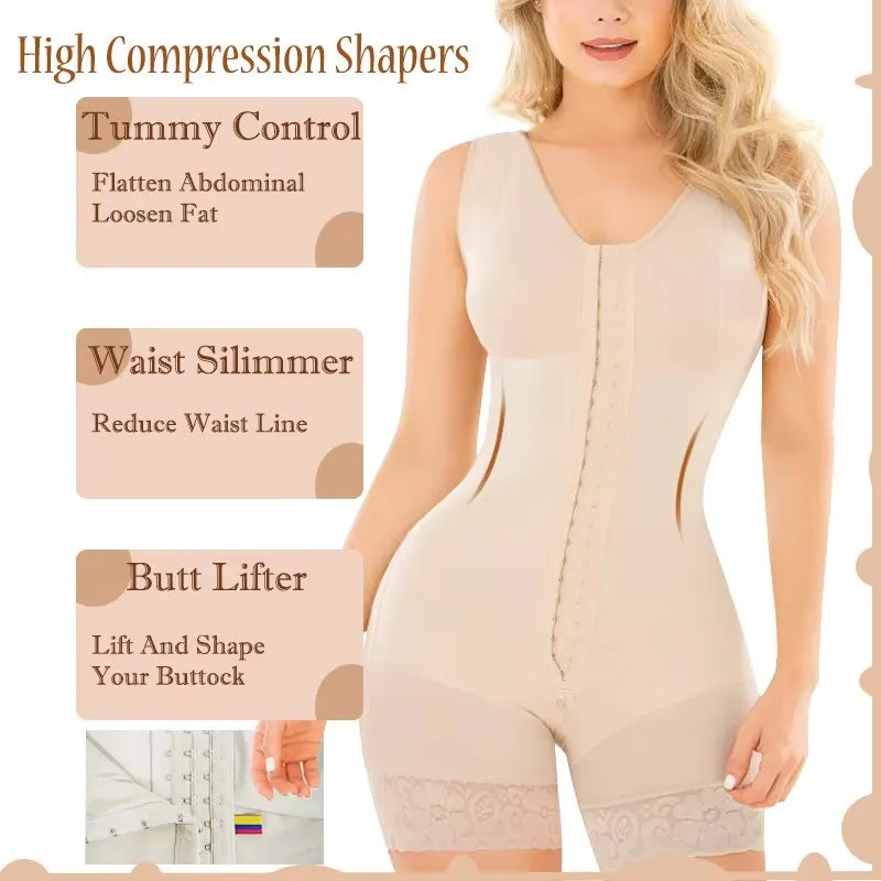 2025 Stage 2 Faja Colombian Post Surgery Tummy Control Shapers Colombian Girdles Butt Lifter Reducing Hourglass Shapewear Sheath