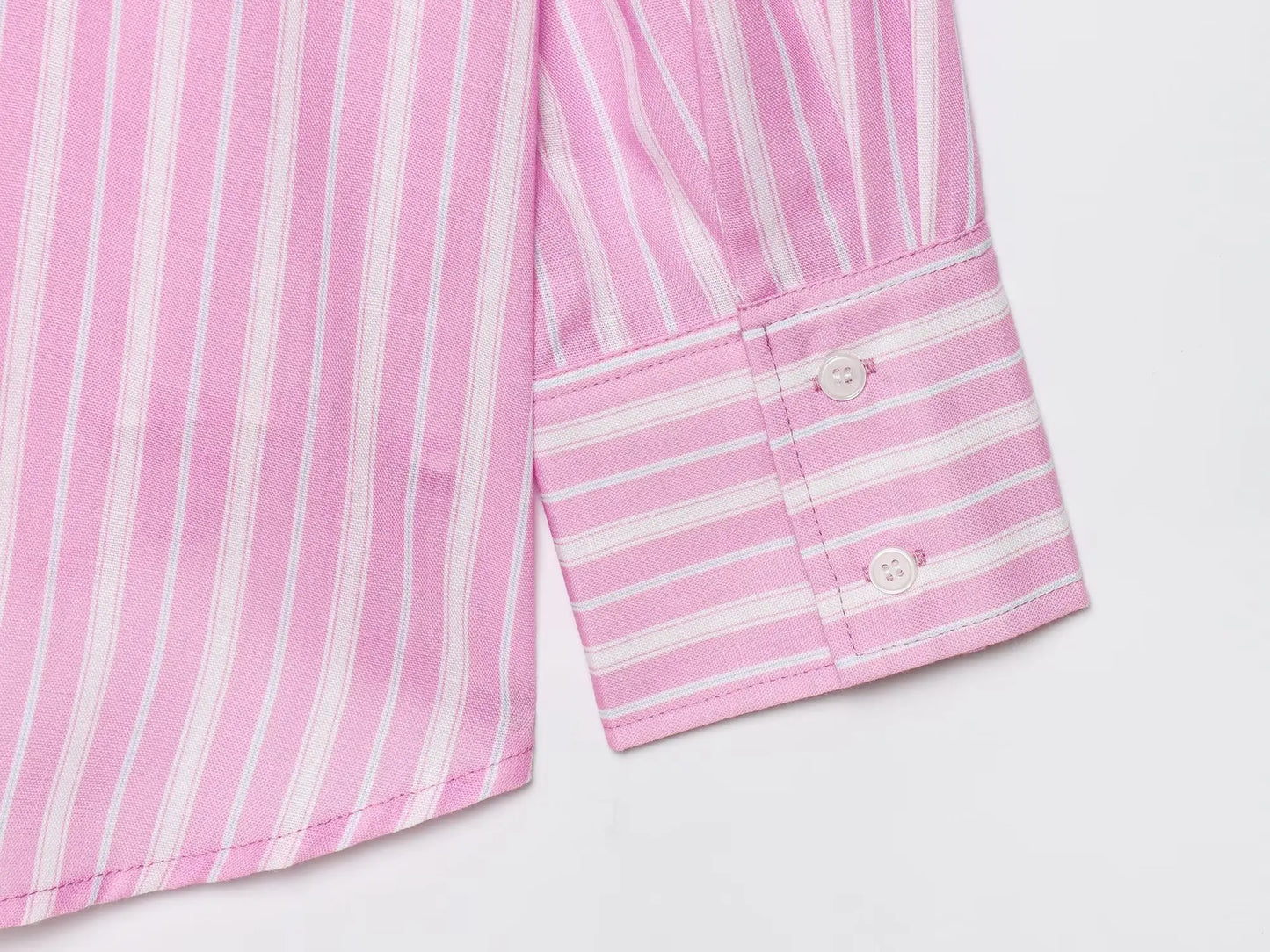 MYST&ZA Women's Clothing 2025 & 2026 Autumn New Fashion Simple Versatile Striped Loose Lapel Shirt 7200078 7200412