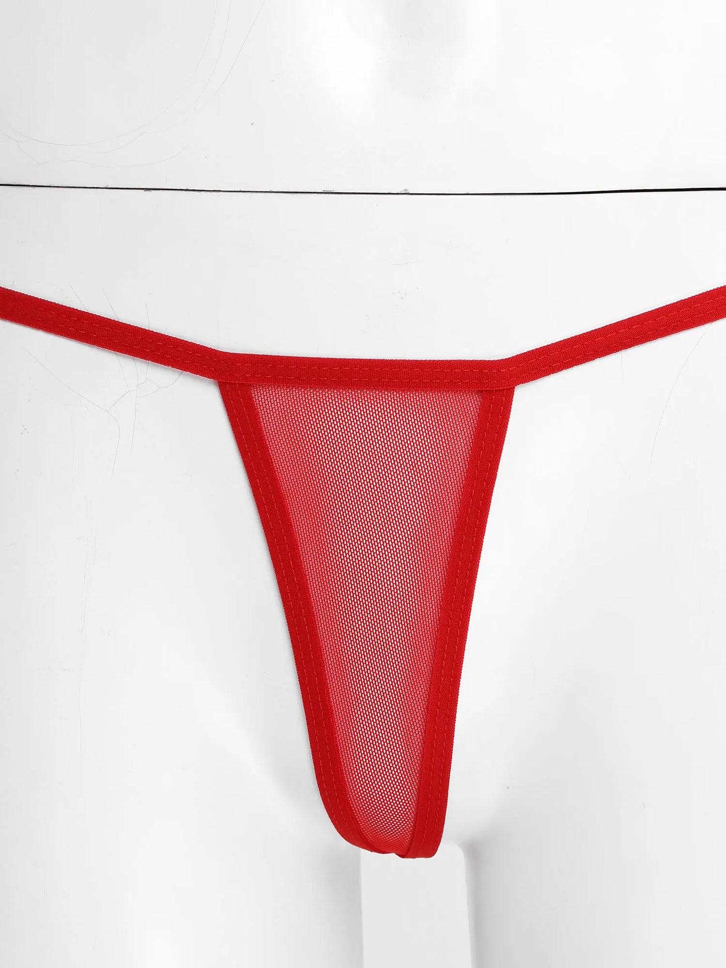 Women's Two-Piece Swimsuits Bikini Sets Sexy Mesh Sheer Halter neck Micro Bikini Outfits Bra Top with G-String Swimwear Female