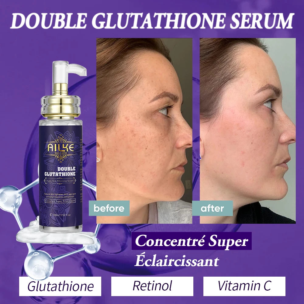 Private Label Body Care Set Remove Dark Spots Cream for African American Skin Lightening Serum Extreme Whitening Body Lotion