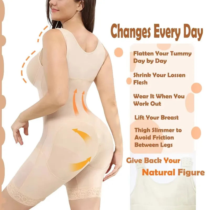 2025 Stage 2 Faja Colombian Post Surgery Tummy Control Shapers Colombian Girdles Butt Lifter Reducing Hourglass Shapewear Sheath