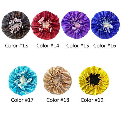 New Silk Sleeping Cap Night Hat Head Cover Bonnet Satin Cheveux Nuit For Curly Hair Care Women Beauty Maintenance Designer