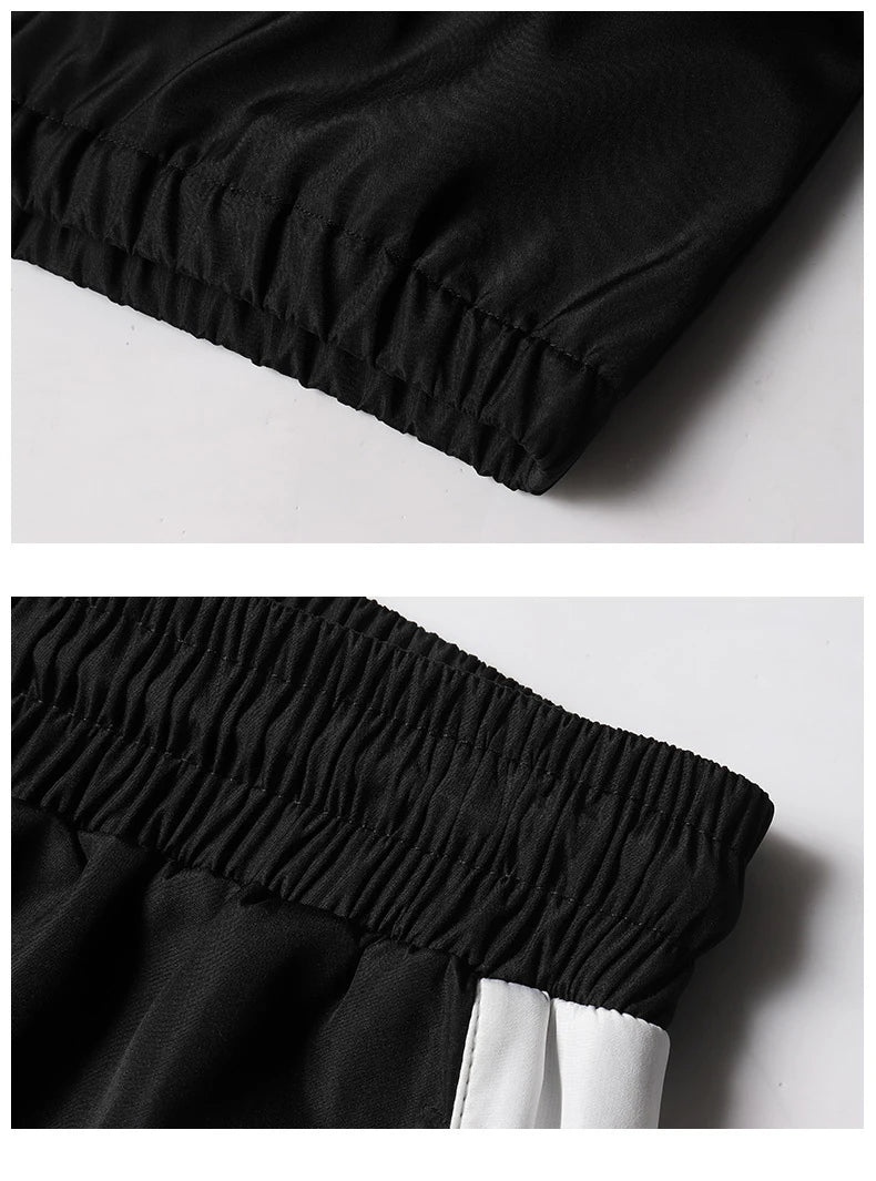 2Pcs Men Tracksuit Hoodie Tops Joggers Pants Tracksuit Set Male Running Jogging Sportswear Hooded Pants Mens Sweat Suit