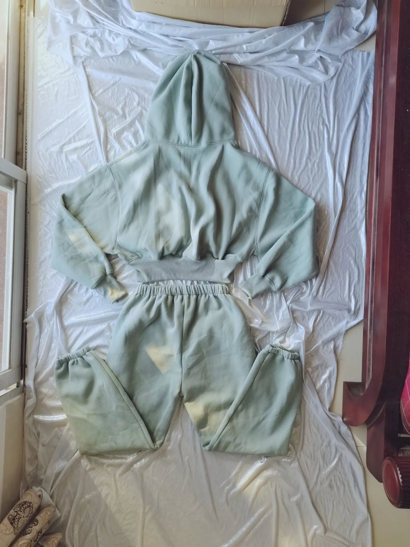 Wholesale Fleece Hoodie with Jogger Pant Sweat Suit Fall Winter 2 Piece Set Tracksuit Women Sports Outfit Two Piece Solid Casual