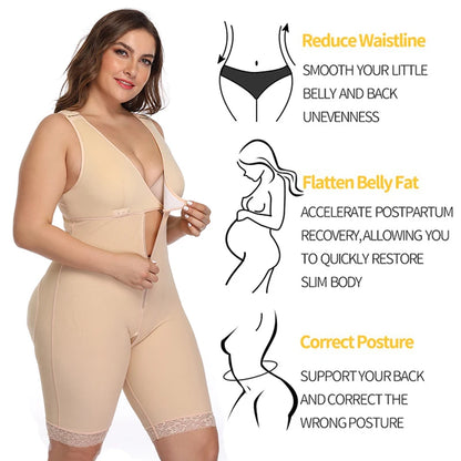 Body Shaper Women Slimming Shapewear Plus Size Full Body Shaper Waist Trainer Corset Seamless Butt Lifter faja moldeadora Binder