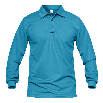 TACVASEN Men Outdoor T-shirts Work Polos Summer Quick Dry T-shirts Long Sleeve Lightweight Golf T-shirts Tee Tops