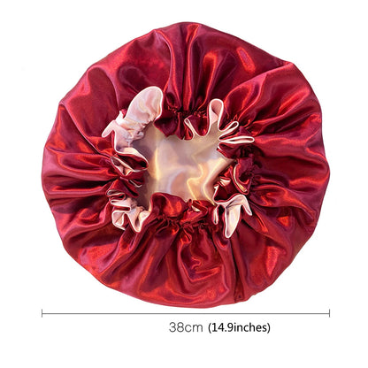 New Silk Sleeping Cap Night Hat Head Cover Bonnet Satin Cheveux Nuit For Curly Hair Care Women Beauty Maintenance Designer