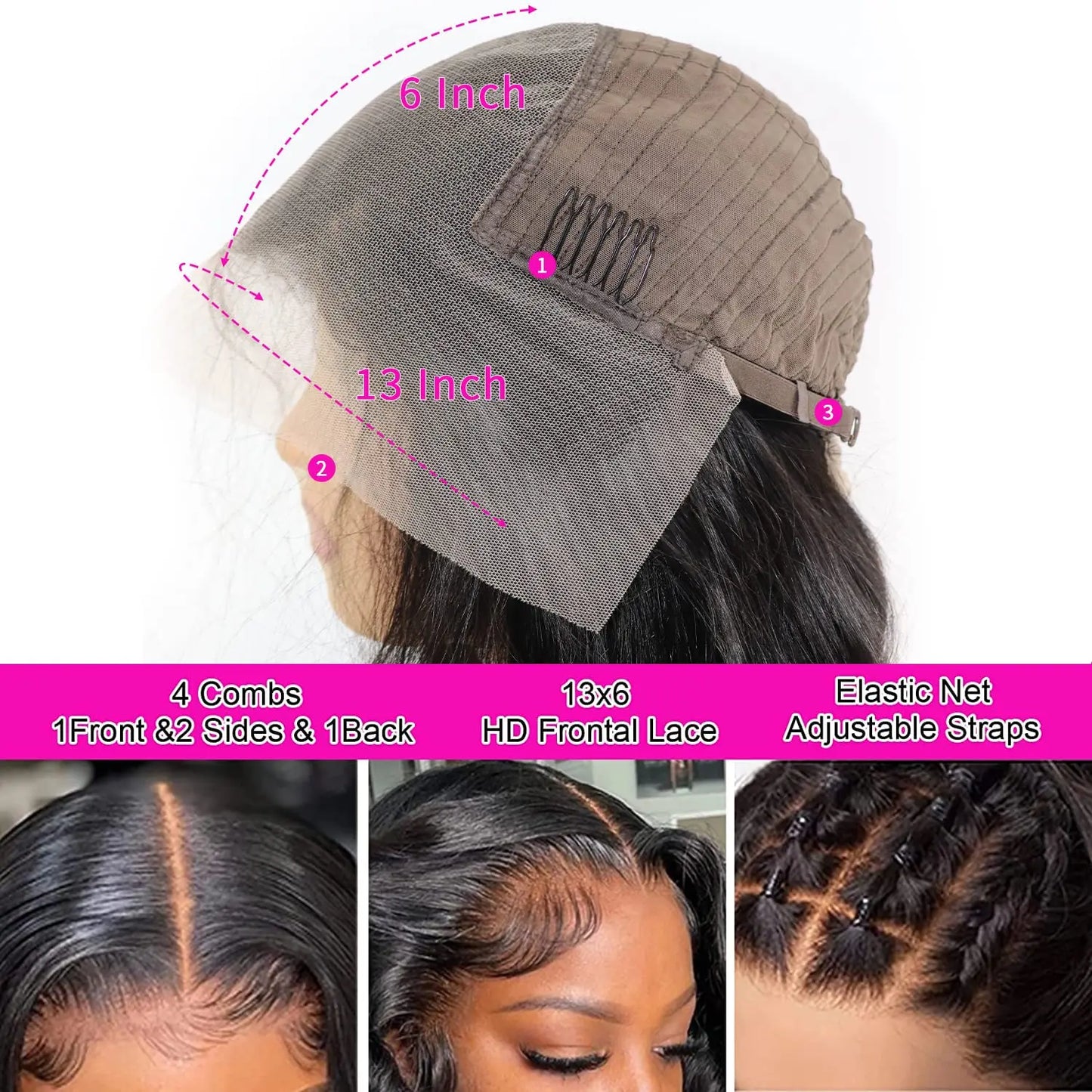 13x6 Lace Front Wigs Pre Pluck HD Lace Closure Human Hair Wigs  Brazilian Hair Hd Lace Frontal Wigs Vendors for Black Women