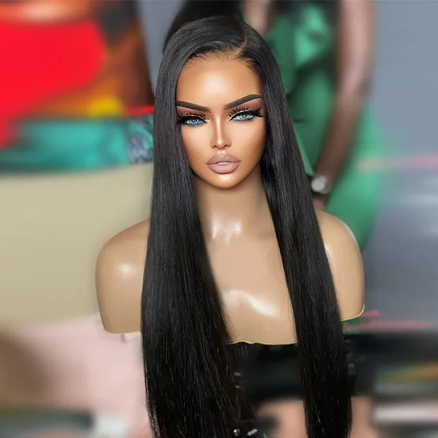 Wholesale 7X5 Partingmax Glueless HD Lace Pre Cut Straight Lace Front Brazilian Remy Human Hair Wigs for Black Women