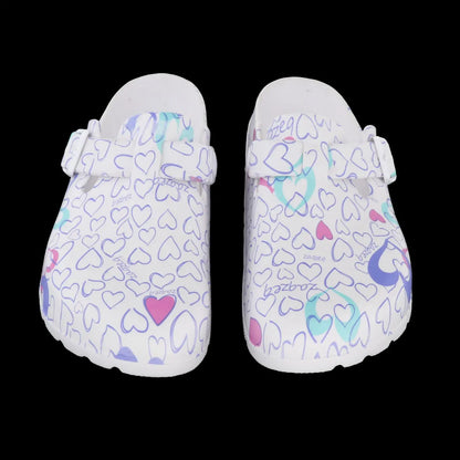 Patterned Nursing Shoes for Women Garden Shoes Waterproof Platform Slippers Sandals Nurse Clogs Slip Resistant Work Chef Shoes