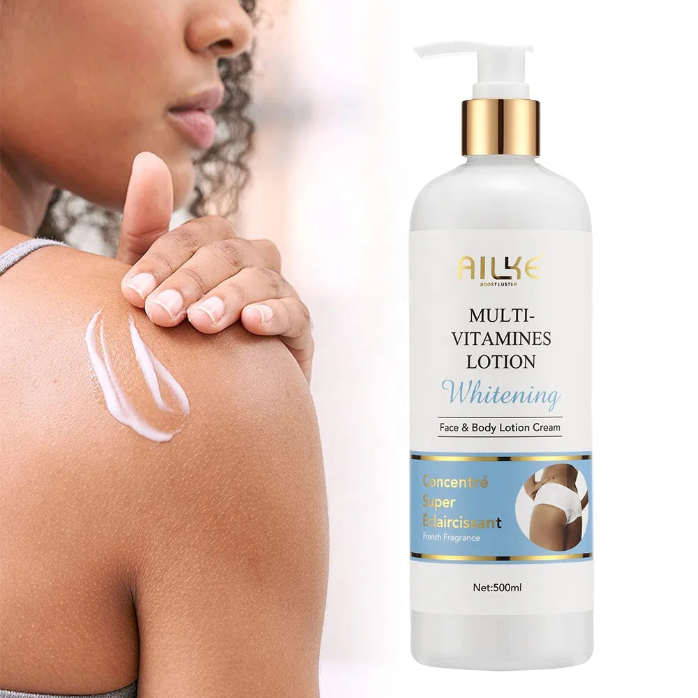 Ailke Natural Dark Spots Moisturizing Niacinamide Skin Whitening Body Lotion for Black Women