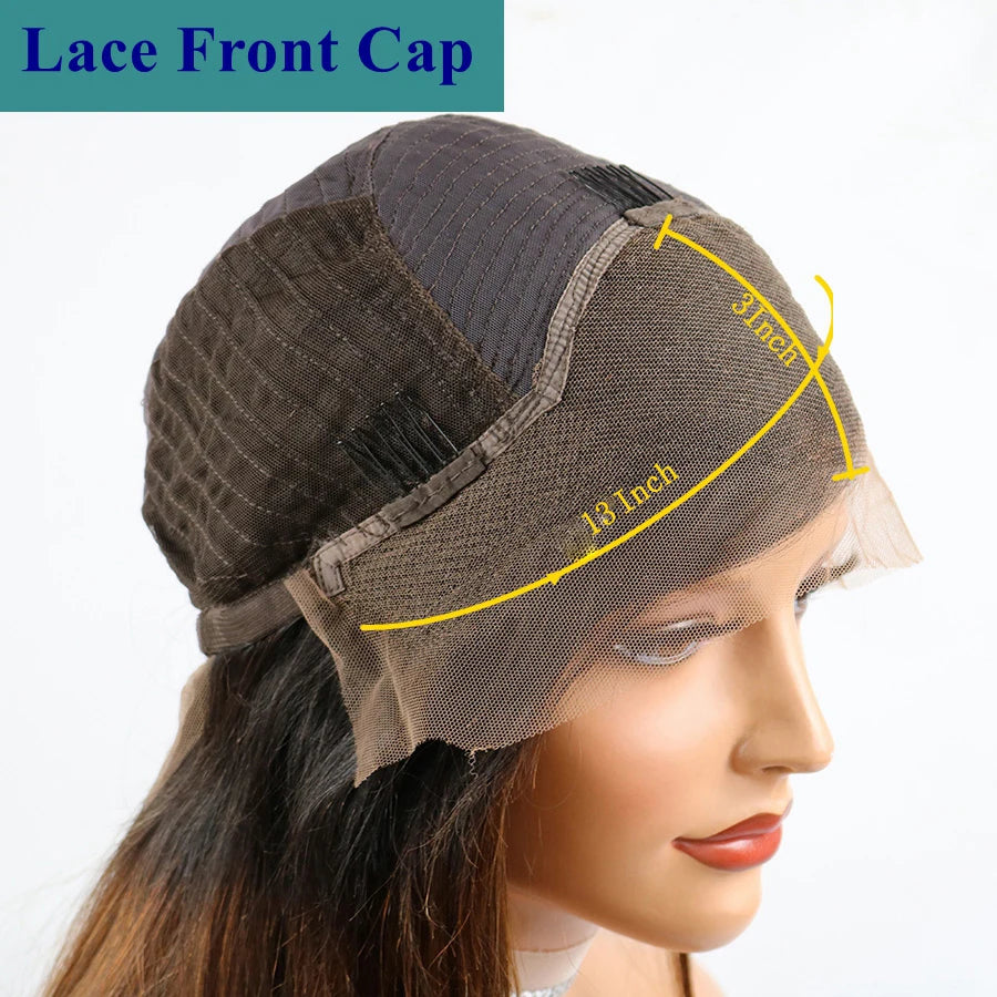 Glueless Lace Front Short Bob Natural Curl 100% Human Hair Wigs for Black Women 150 Density Brazilian Remy Hair 13x6 Lace Wig