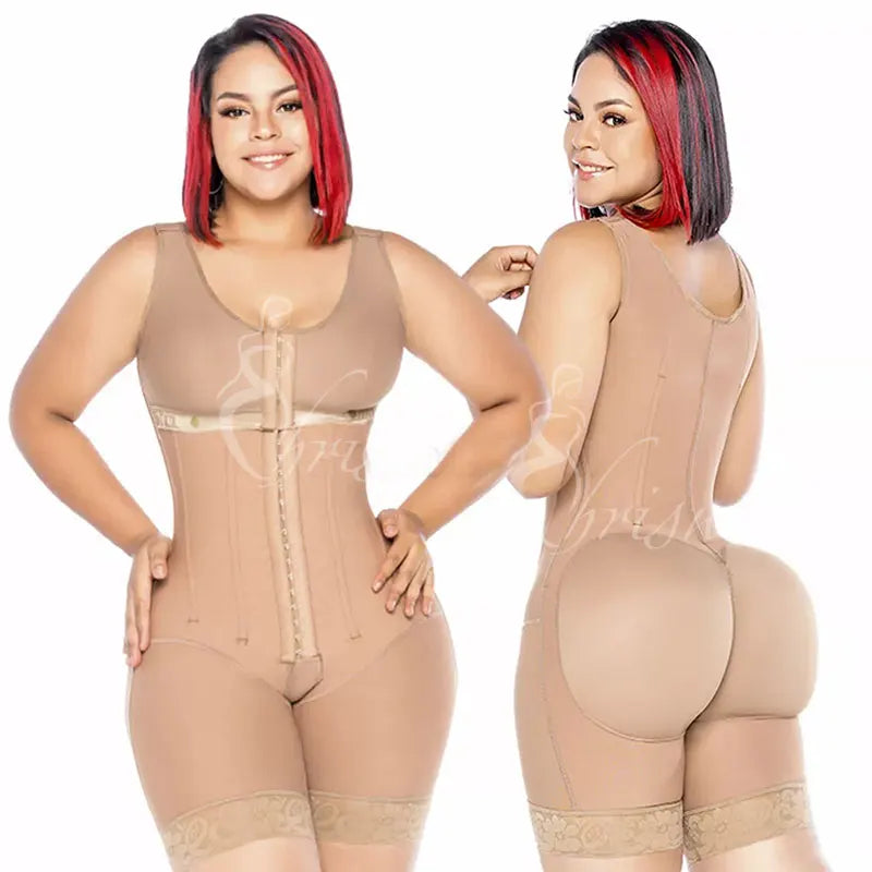 Fahas Colombianas Post Surgery Cola Post Lipo Body Shaper Bodysuit Women's Slim