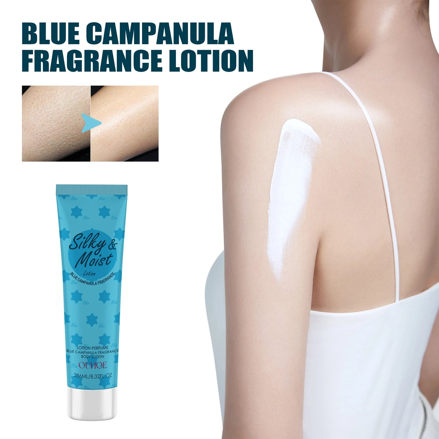 OUHOE Body Toner Lightening Skin Whitening Body Lotion with Moisturizing & Armpit Knee Joint Care