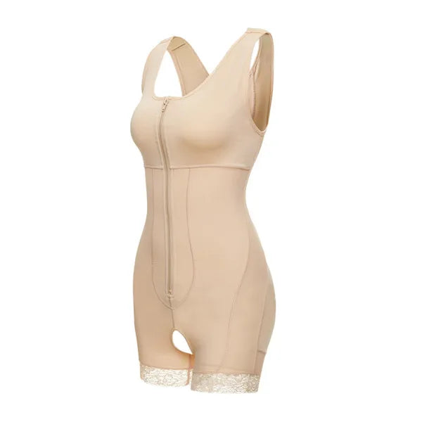 Zip Waist Lace Slimming Shaper Corset Control Shapewear Butt Lifter Strap Body Shaper Underwear Bodysuit Women Plus Size S-6xl