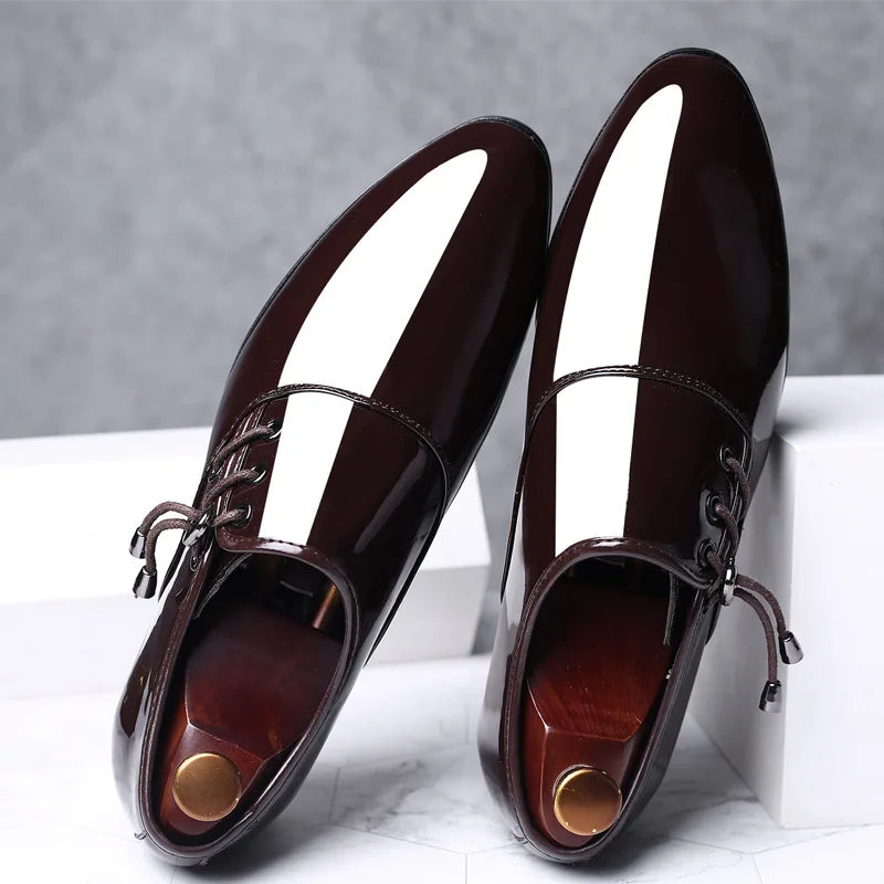 Men Shoes 2026 New Arrival Dress Shoes High Quality Business Leather Lace-up Footwear Formal Shoes for Wedding Party erf4