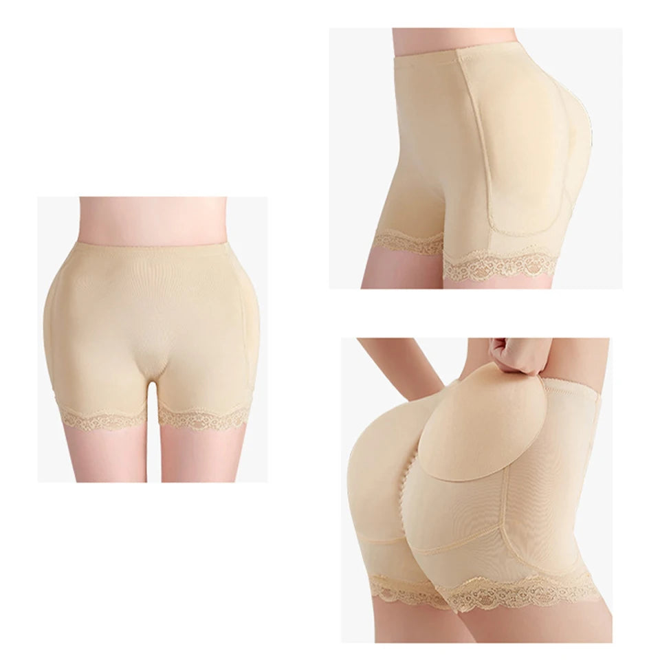 Body Shaper Underwear With Hips Pads Filler Sexy Big Butt Enhancer Control Panties Belly Smooth Shapewear Fake Buttock Plus Size