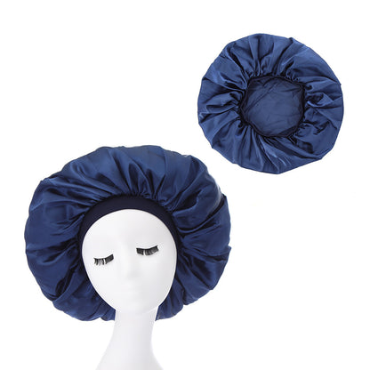 Large Bonnet Women Big Size Satin Bonnet Sleeping Night Women Cap Bonnet Hat Satin Cheveux Nuit Silk Bonnets for Women